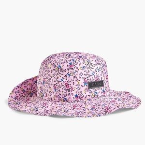 GANNI Printed shell bucket hat